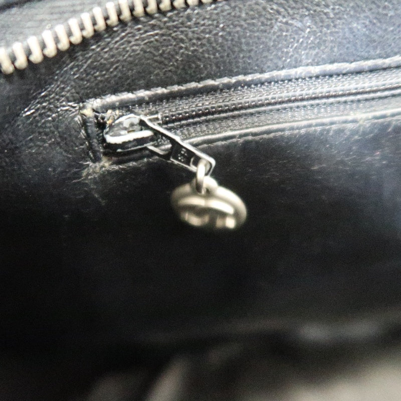 CHANEL Reissue Tote Caviar Leather Bag Black Silver Plate