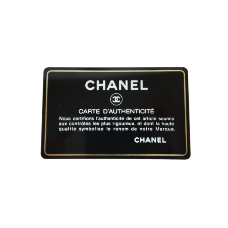 CHANEL CC Filigree Caviar Leather Handbag White/Black Gold-Tone Hardware with Shoulder Strap