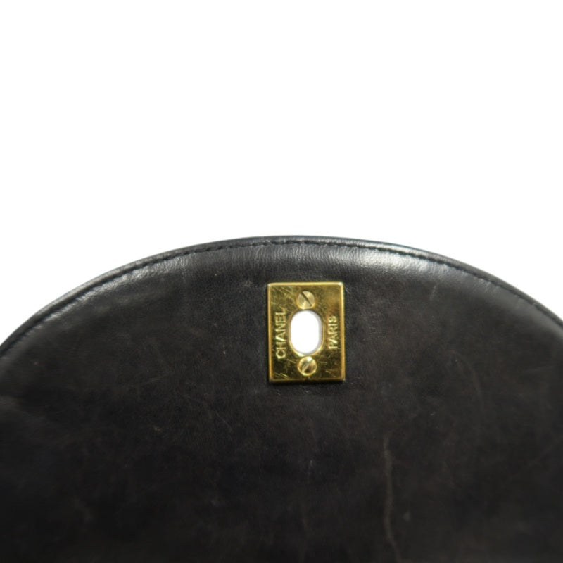 CHANEL Matelassé Lambskin Backpack Black Gold-Tone Hardware