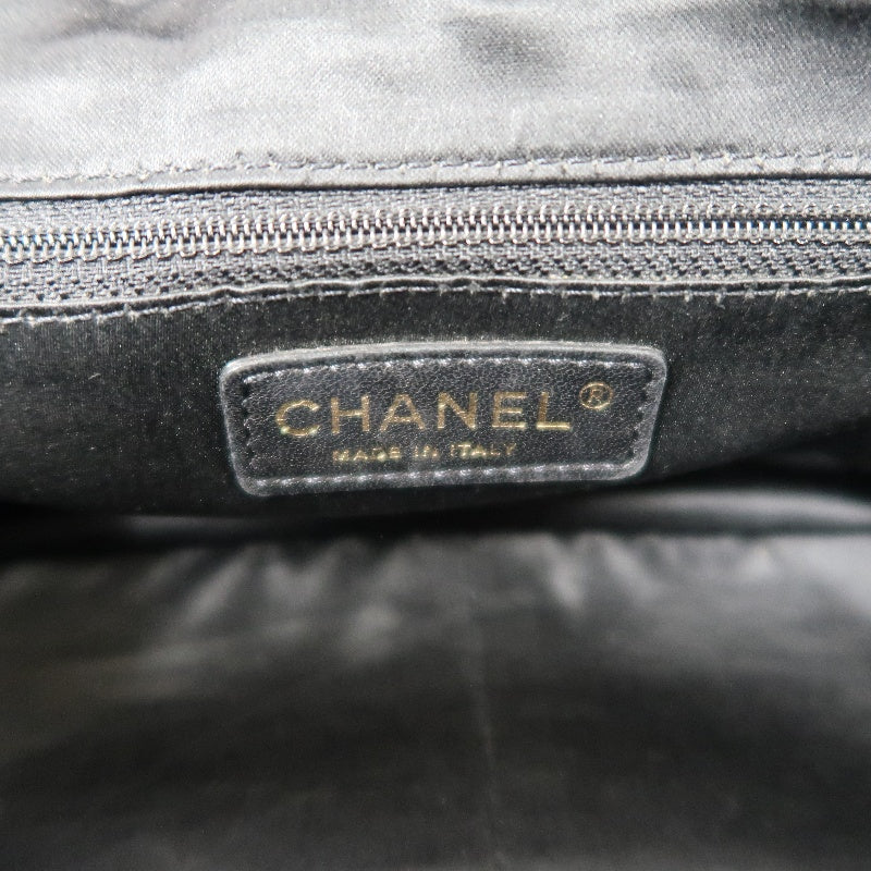 CHANEL GST Matelasse Caviar Leather Tote Bag Black Gold-Tone Hardware