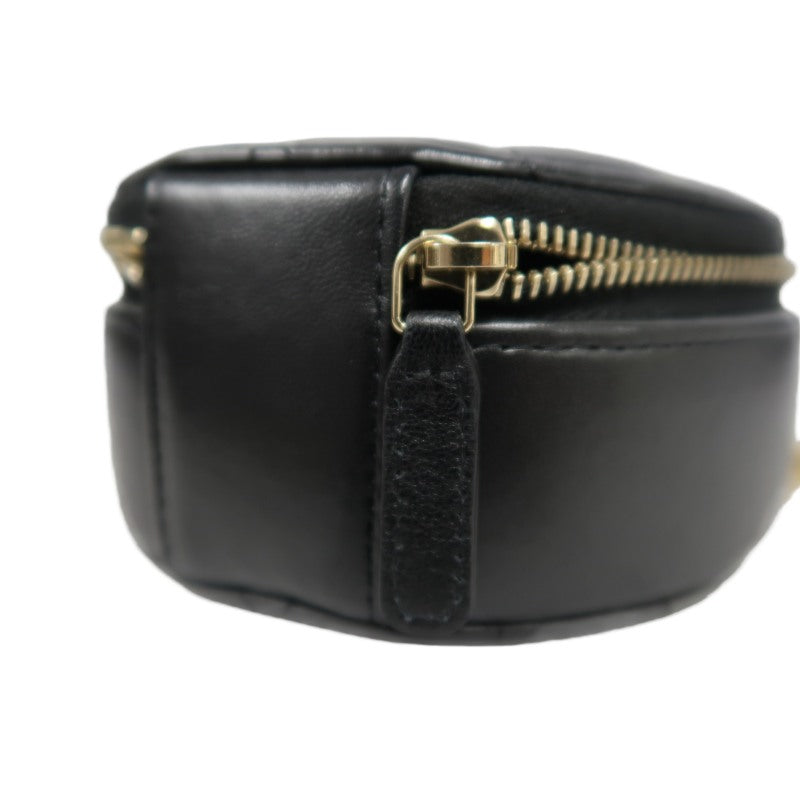 CHANEL Matelassé Mini Shoulder Bag Black Lambskin Gold-Tone Hardware