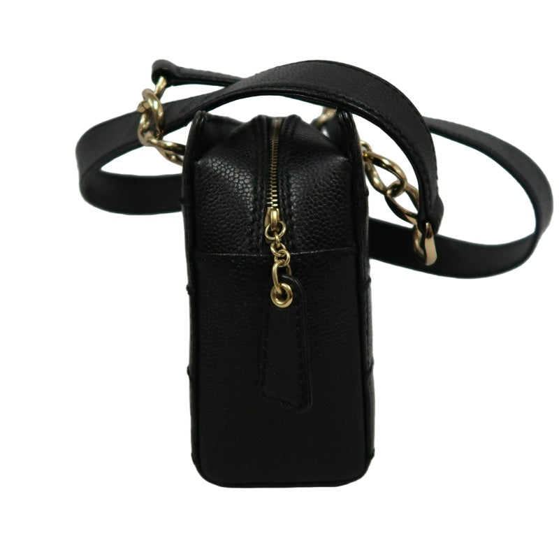 CHANEL Chocolate Bar Caviar Leather Tote Bag Black Gold-Tone Hardware