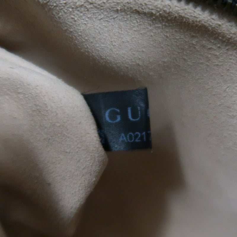 GUCCI Marmont GG Logo Matelassé Leather Shoulder Bag Black Gold-Tone Hardware