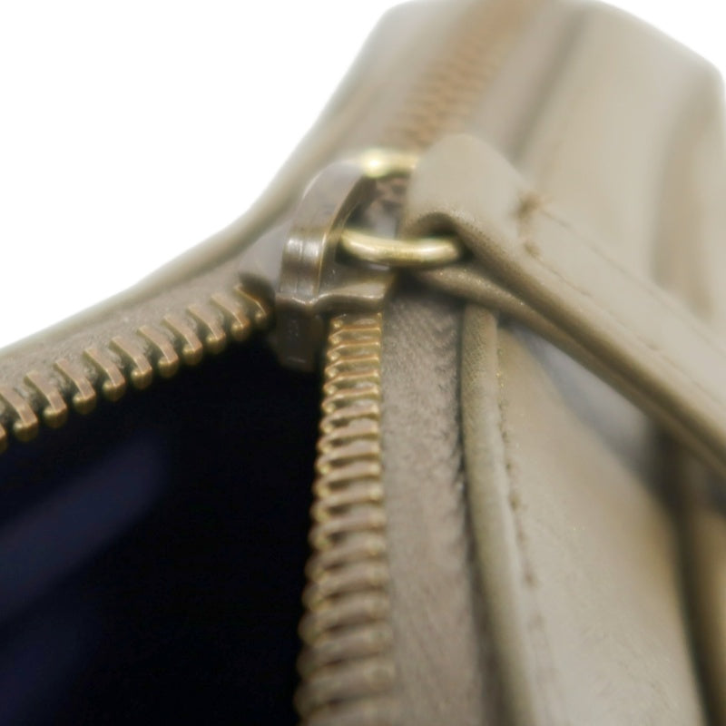 CHANEL Classic Flap CF Calfskin Shoulder Bag Gold Brown Gold-Tone Hardware
