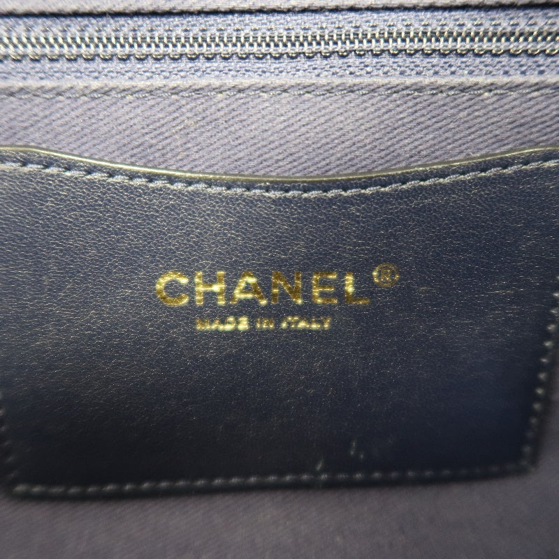 CHANEL Classic Flap CF Calfskin Shoulder Bag Gold Brown Gold-Tone Hardware
