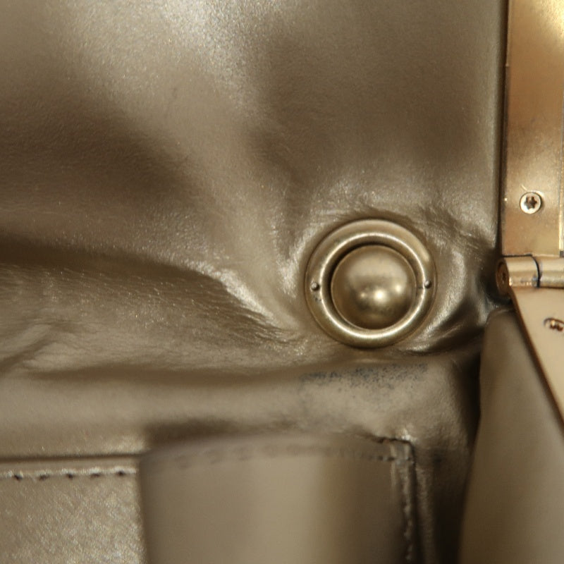 CHANEL Matelasse Lambskin Shoulder Bag Black Gold-Tone Hardware