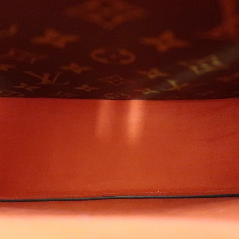 LOUIS VUITTON NeoNoé Monogram PVC Drawstring Bucket Shoulder Bag Brown Red