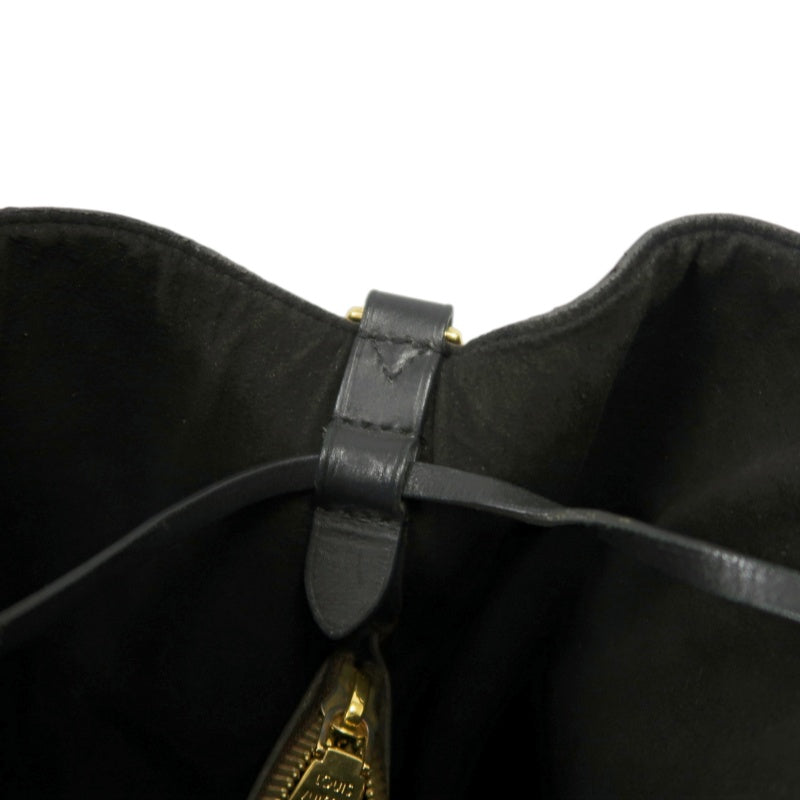 LOUIS VUITTON NeoNoe Monogram PVC Drawstring Bucket Shoulder Bag Brown Black