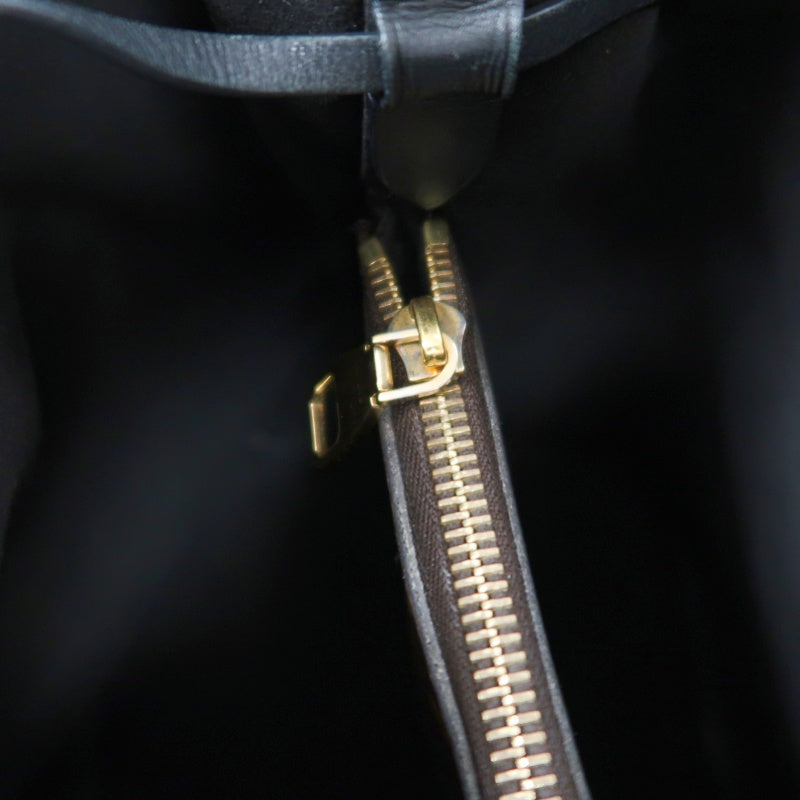 LOUIS VUITTON NeoNoe Monogram PVC Drawstring Bucket Shoulder Bag Brown Black
