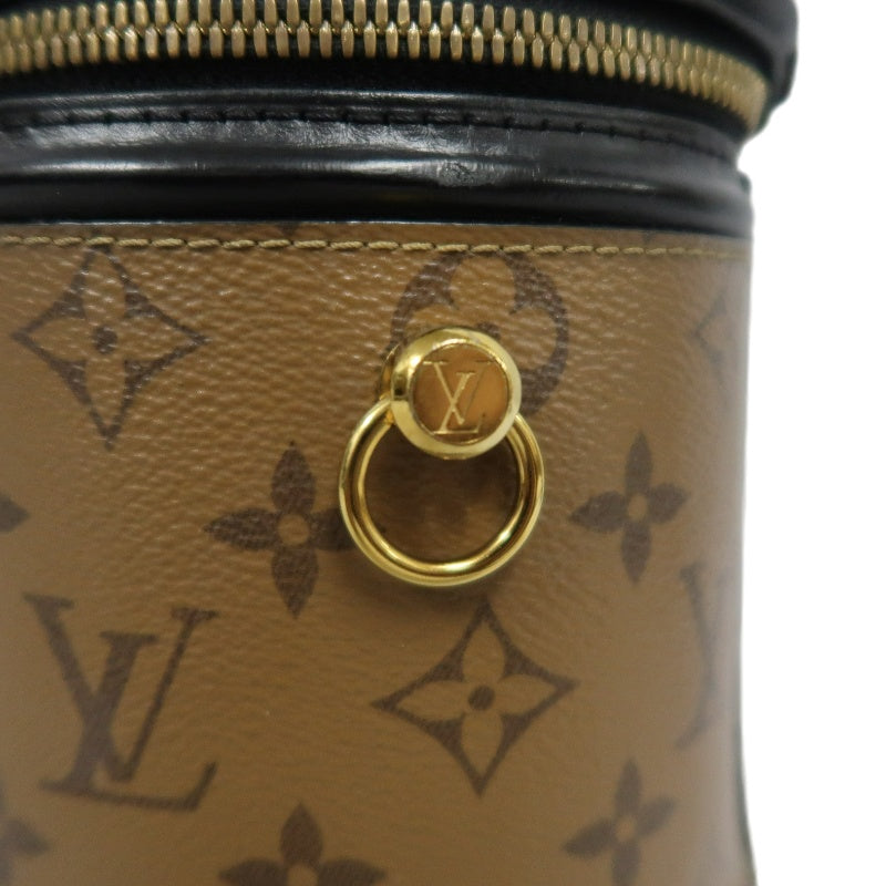LOUIS VUITTON Cannes Reverse Monogram PVC Handbag Brown with Shoulder Strap
