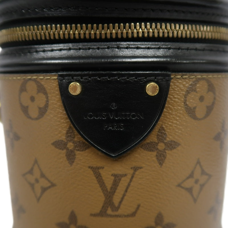 LOUIS VUITTON Cannes Reverse Monogram PVC Handbag Brown with Shoulder Strap