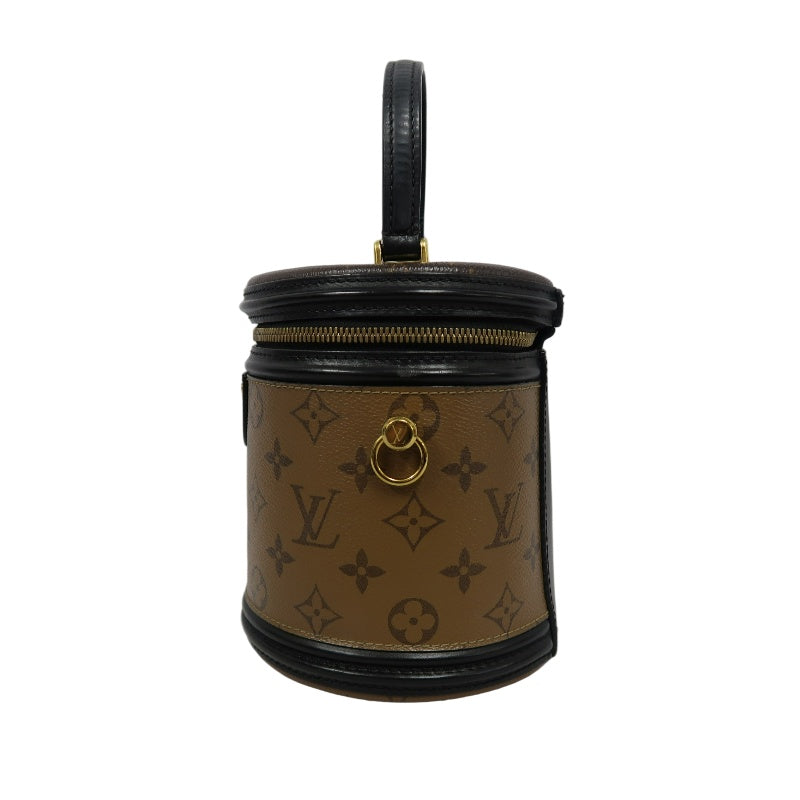 LOUIS VUITTON Cannes Reverse Monogram PVC Handbag Brown with Shoulder Strap