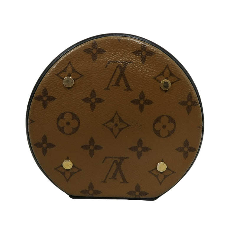 LOUIS VUITTON Cannes Reverse Monogram PVC Handbag Brown with Shoulder Strap