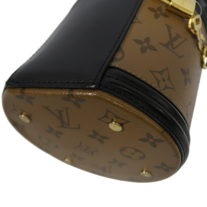 LOUIS VUITTON Cannes Reverse Monogram PVC Handbag Brown with Shoulder Strap