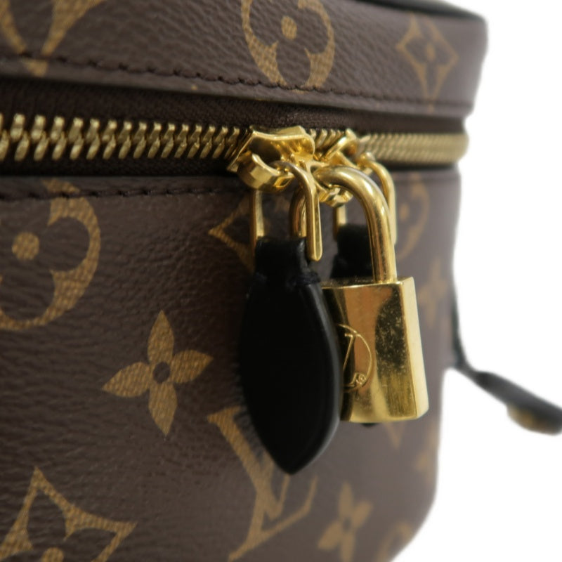 LOUIS VUITTON Vanity Reverse Monogram PVC Handbag Brown with Shoulder Strap
