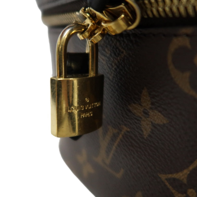LOUIS VUITTON Vanity Reverse Monogram PVC Handbag Brown with Shoulder Strap
