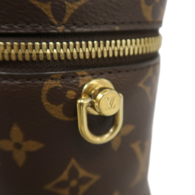 LOUIS VUITTON Vanity Reverse Monogram PVC Handbag Brown with Shoulder Strap