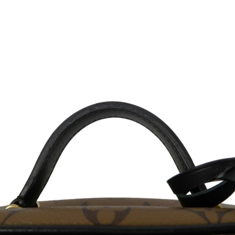 LOUIS VUITTON Vanity Reverse Monogram PVC Handbag Brown with Shoulder Strap