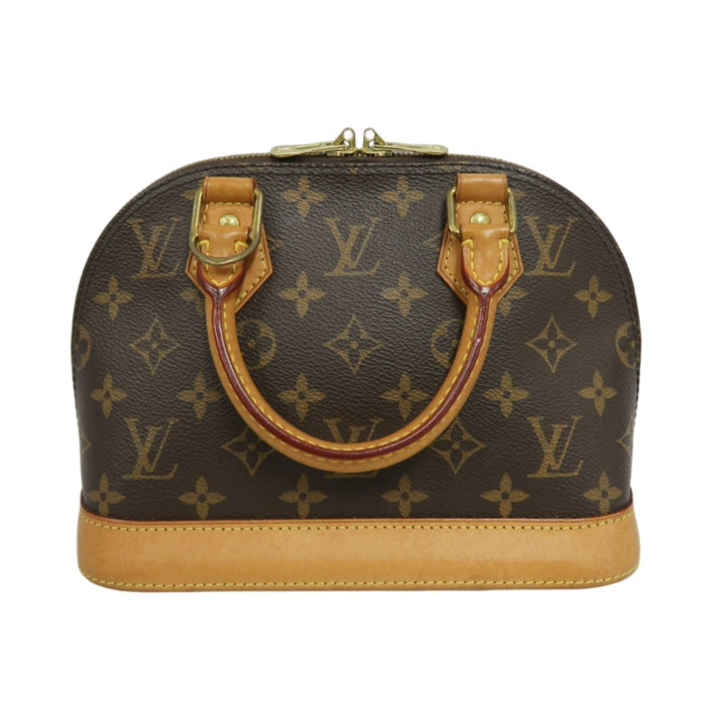 LOUIS VUITTON Alma Mini Monogram PVC Handbag Brown with Shoulder Strap