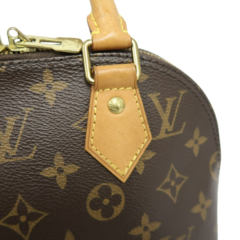 LOUIS VUITTON Alma Mini Monogram PVC Handbag Brown with Shoulder Strap
