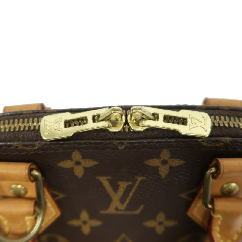 LOUIS VUITTON Alma Mini Monogram PVC Handbag Brown with Shoulder Strap