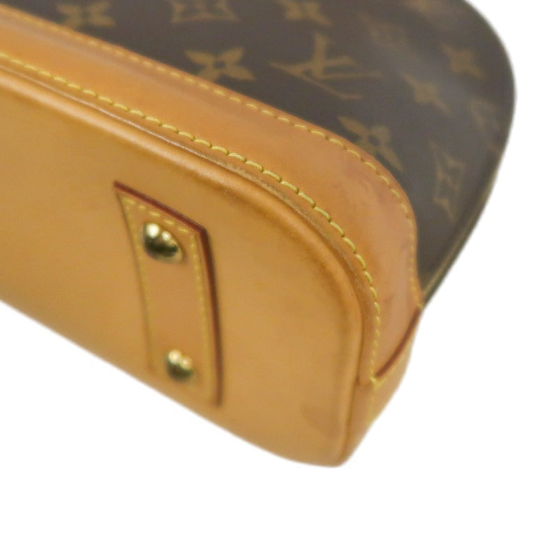 LOUIS VUITTON Alma Mini Monogram PVC Handbag Brown with Shoulder Strap