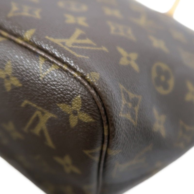 LOUIS VUITTON Neverfull Monogram PVC Tote Bag Brown with Pouch