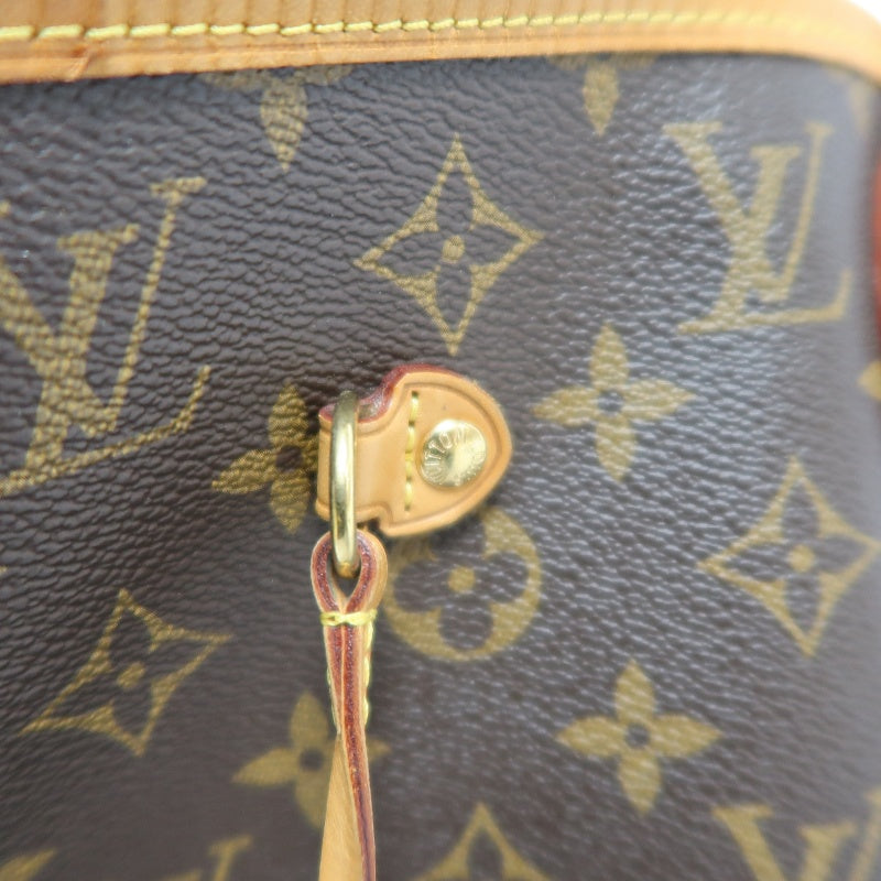 LOUIS VUITTON Neverfull Monogram PVC Tote Bag Brown with Pouch
