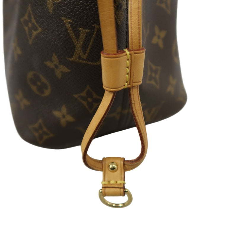 LOUIS VUITTON Neverfull Monogram PVC Tote Bag Brown with Pouch