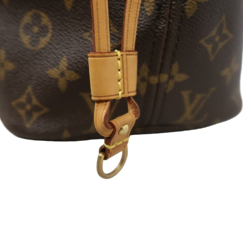 LOUIS VUITTON Neverfull Monogram PVC Tote Bag Brown with Pouch