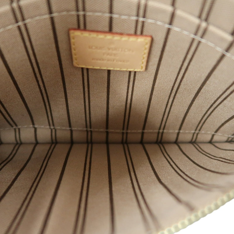 LOUIS VUITTON Neverfull Monogram PVC Tote Bag Brown with Pouch