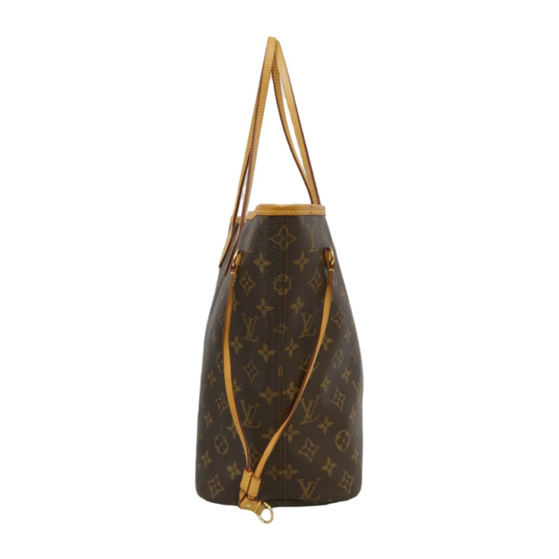 LOUIS VUITTON Neverfull Monogram PVC Tote Bag Brown with Pouch