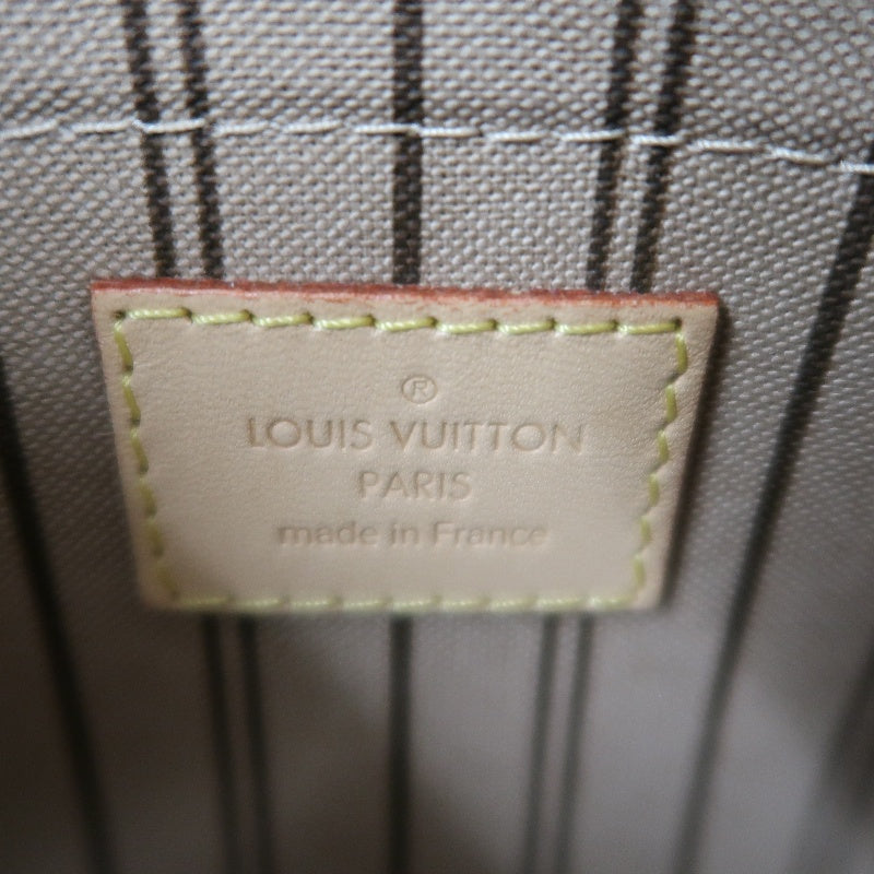 LOUIS VUITTON Neverfull Monogram PVC Tote Bag Brown with Pouch