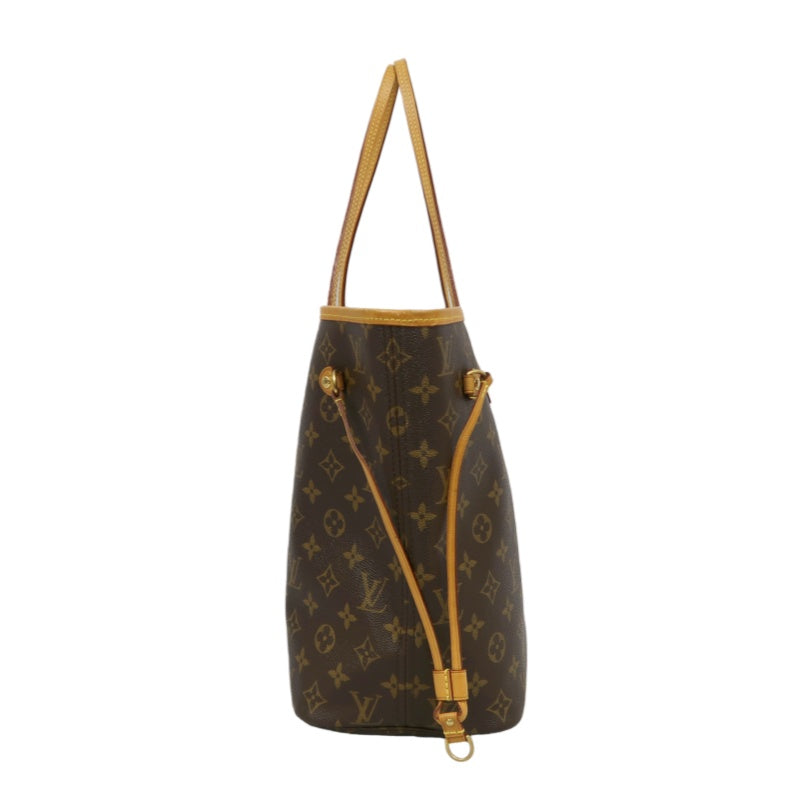 LOUIS VUITTON Neverfull Monogram PVC Tote Bag Brown with Pouch