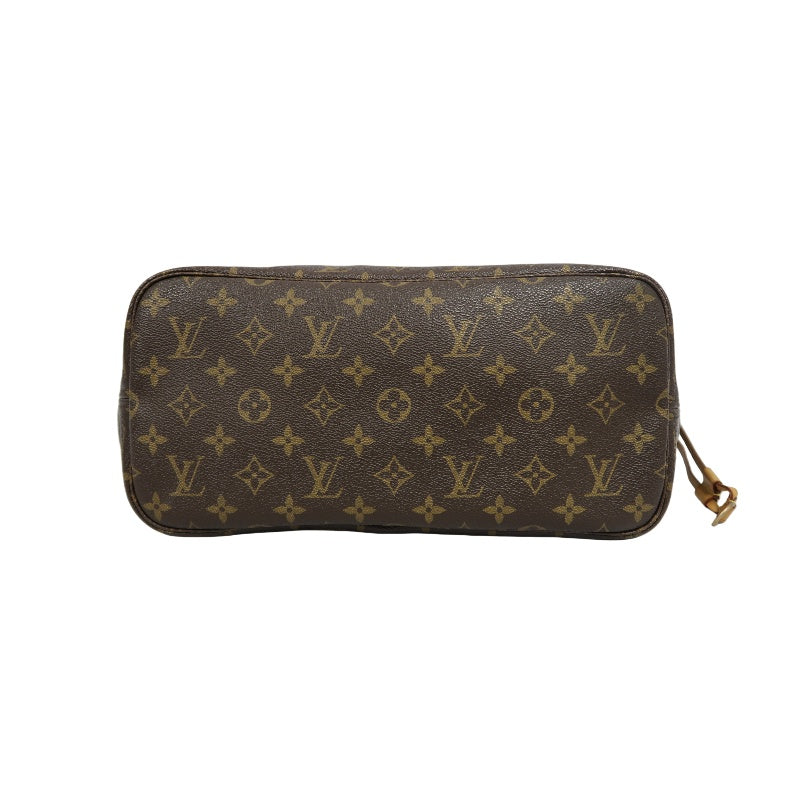 LOUIS VUITTON Neverfull Monogram PVC Tote Bag Brown with Pouch
