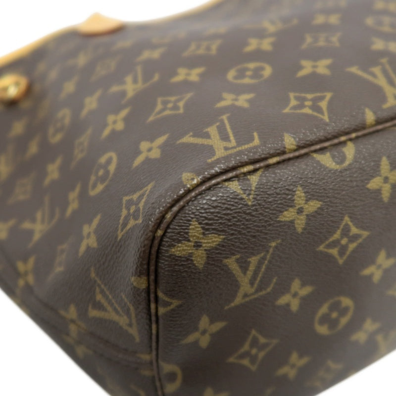 LOUIS VUITTON Neverfull Monogram PVC Tote Bag Brown with Pouch