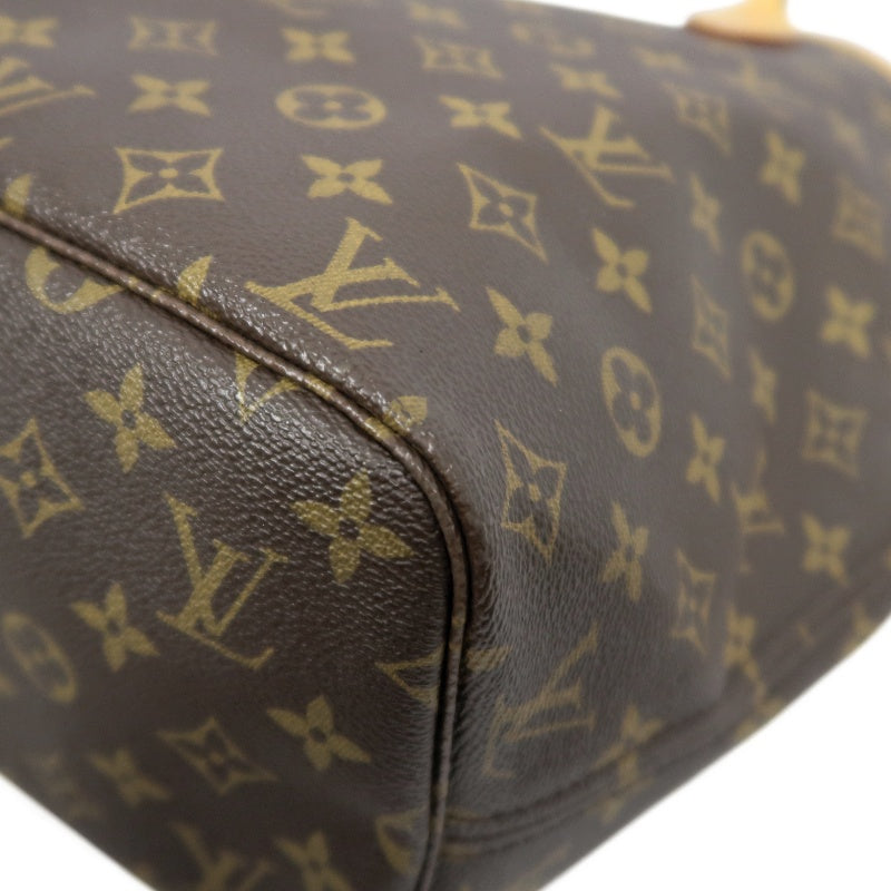 LOUIS VUITTON Neverfull Monogram PVC Tote Bag Brown with Pouch