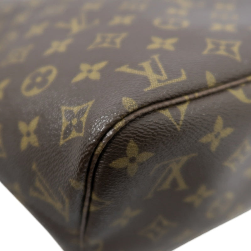 LOUIS VUITTON Neverfull Monogram PVC Tote Bag Brown with Pouch