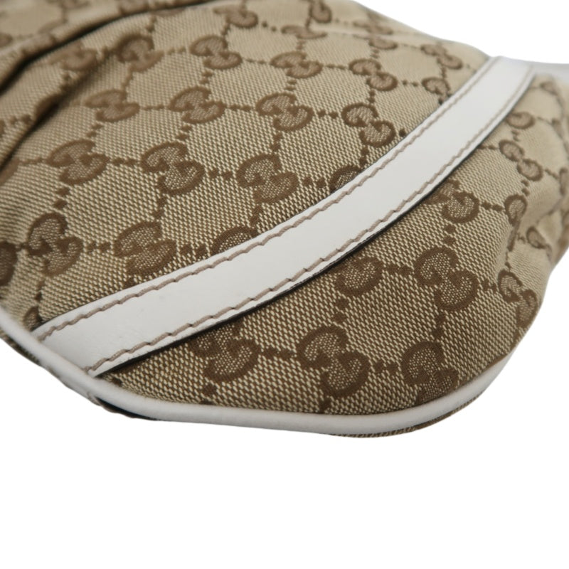 GUCCI GG Canvas Shoulder Bag Brown
