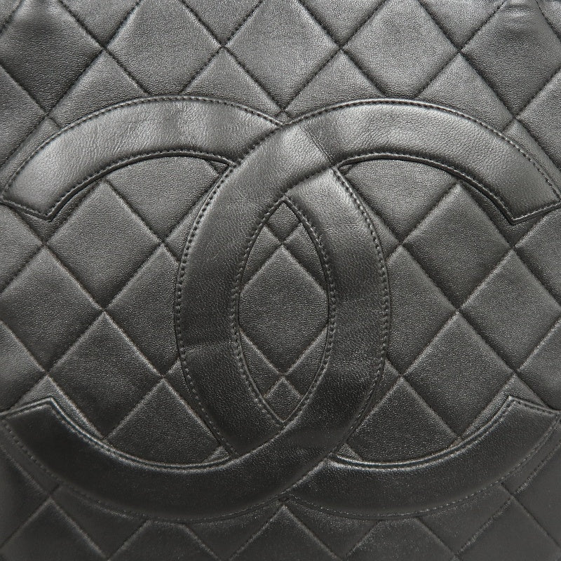 CHANEL Medallion Tote Caviar Leather Tote Bag Black