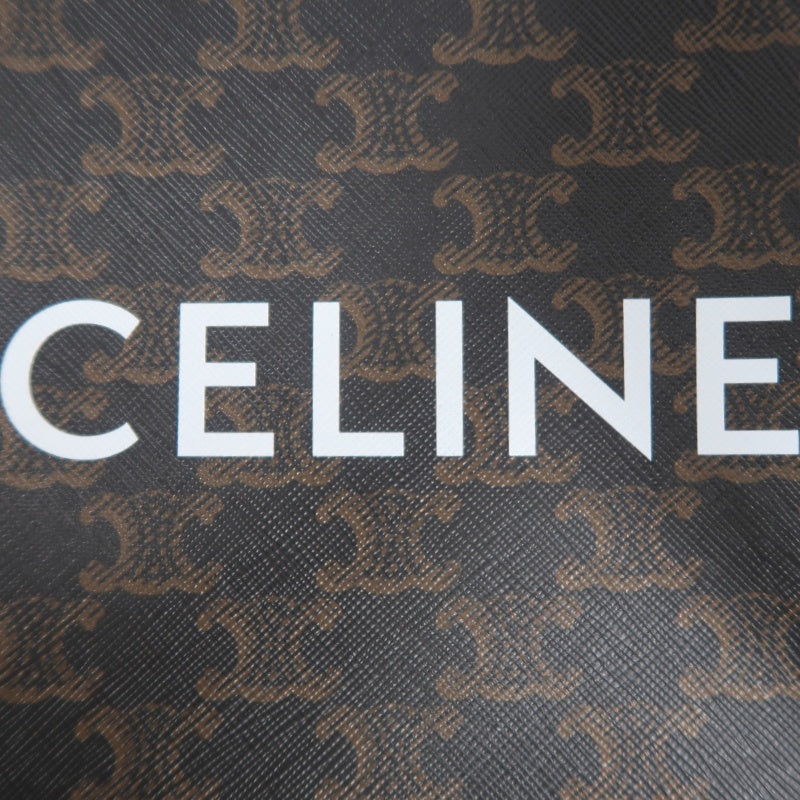 CELINE Triomphe Canvas Handbag Brown with Shoulder Strap
