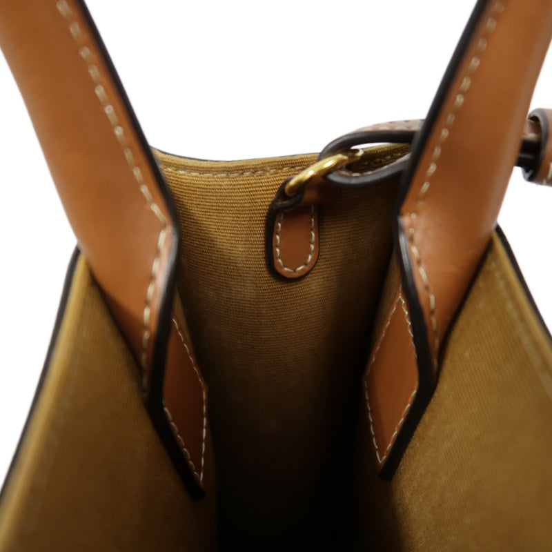 CELINE Triomphe Canvas Handbag Brown with Shoulder Strap