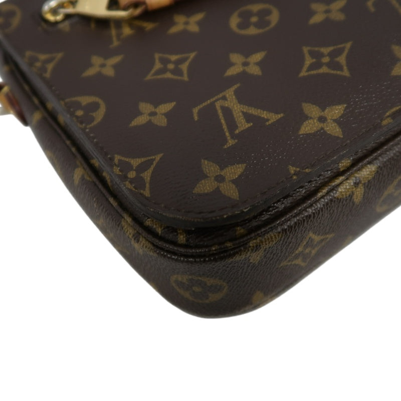 LOUIS VUITTON Métis Monogram PVC Handbag Brown with Shoulder Strap