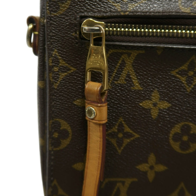 LOUIS VUITTON Métis Monogram PVC Handbag Brown with Shoulder Strap