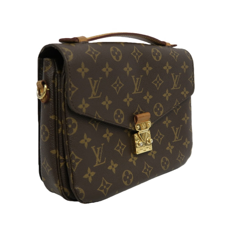 LOUIS VUITTON Métis Monogram PVC Handbag Brown with Shoulder Strap