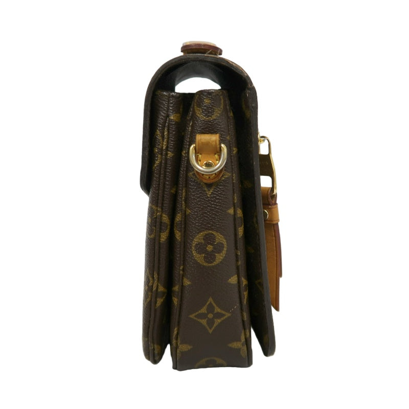 LOUIS VUITTON Métis Monogram PVC Handbag Brown with Shoulder Strap