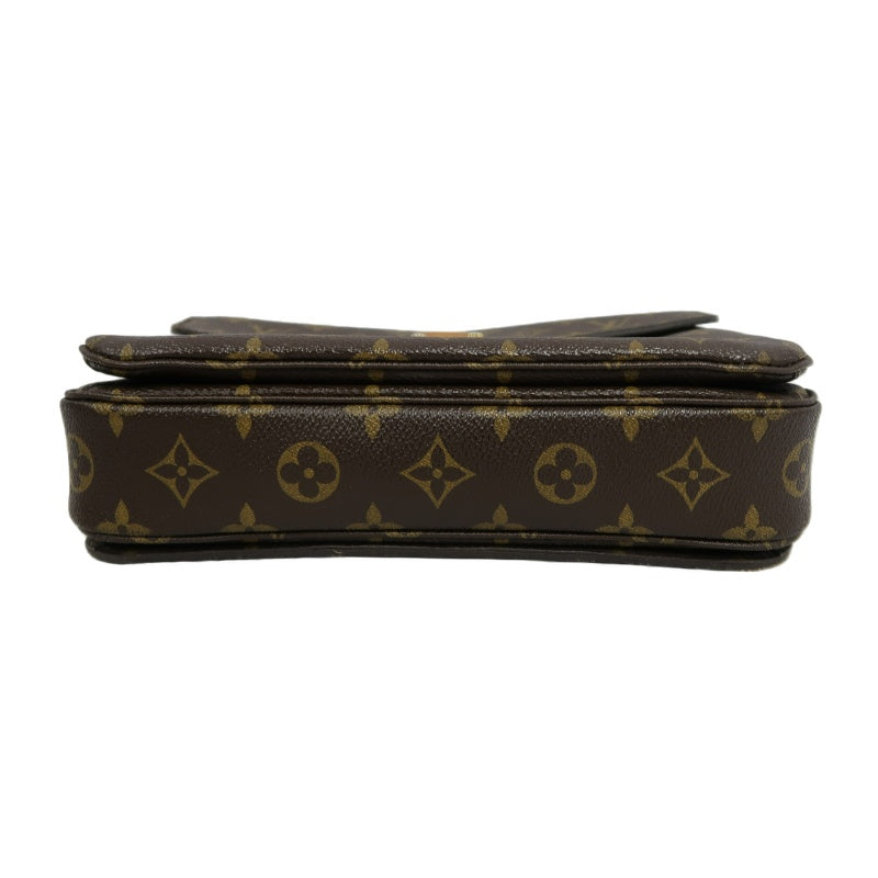 LOUIS VUITTON Métis Monogram PVC Handbag Brown with Shoulder Strap