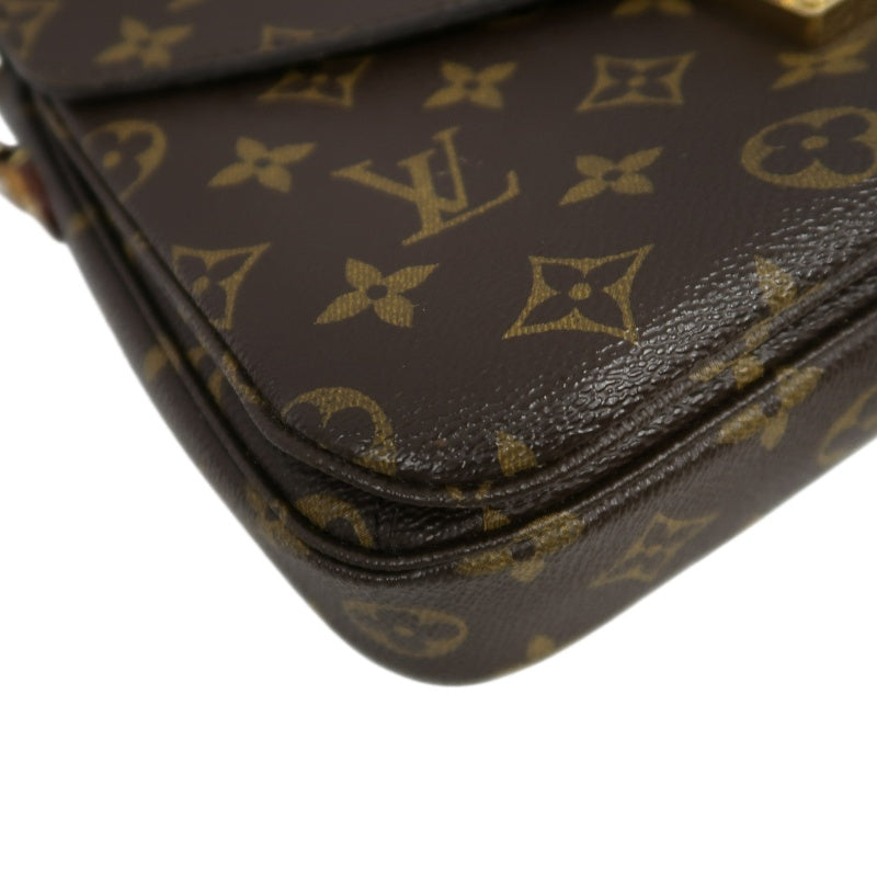 LOUIS VUITTON Métis Monogram PVC Handbag Brown with Shoulder Strap