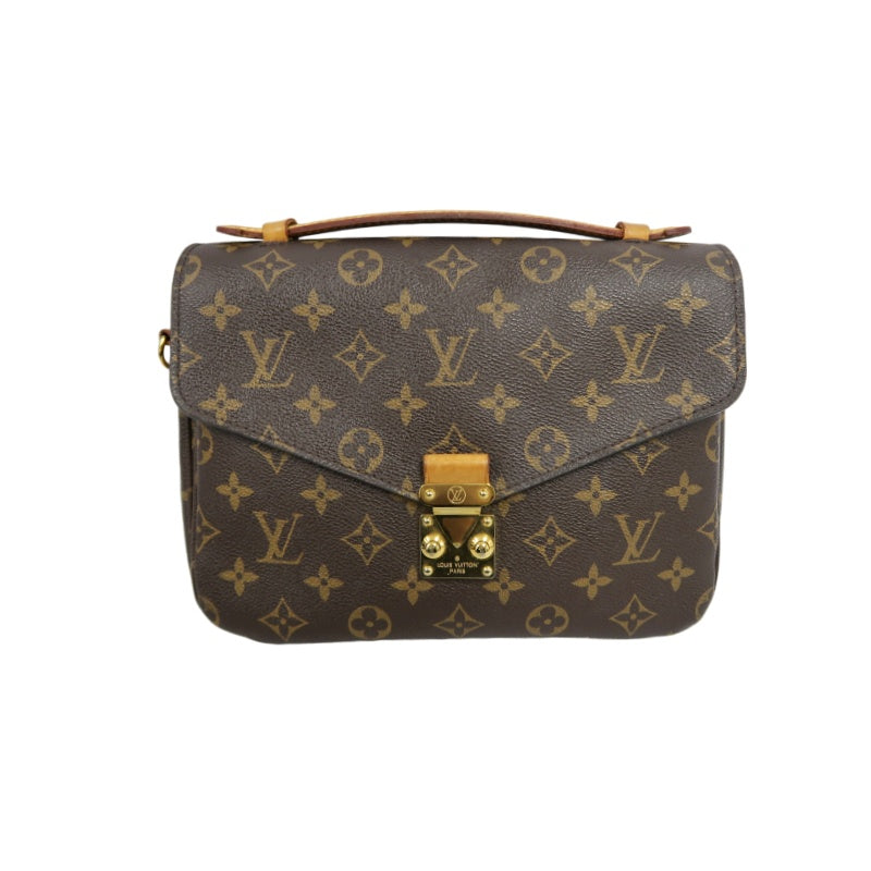LOUIS VUITTON Métis Monogram PVC Handbag Brown with Shoulder Strap