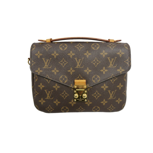LOUIS VUITTON Métis Monogram PVC Handbag Brown with Shoulder Strap